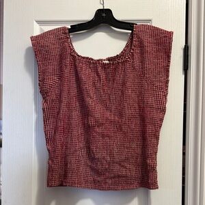 Vintage Gingham Style Top made in Nepal